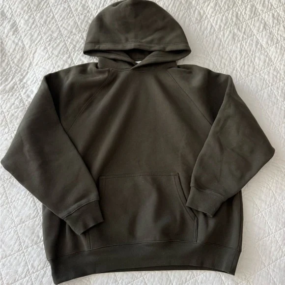 2pc Aritzia Cozy Sweatfleece Olive Green Mega Raglan Hoodie and Mega Jogger Set - Picture 11 of 15